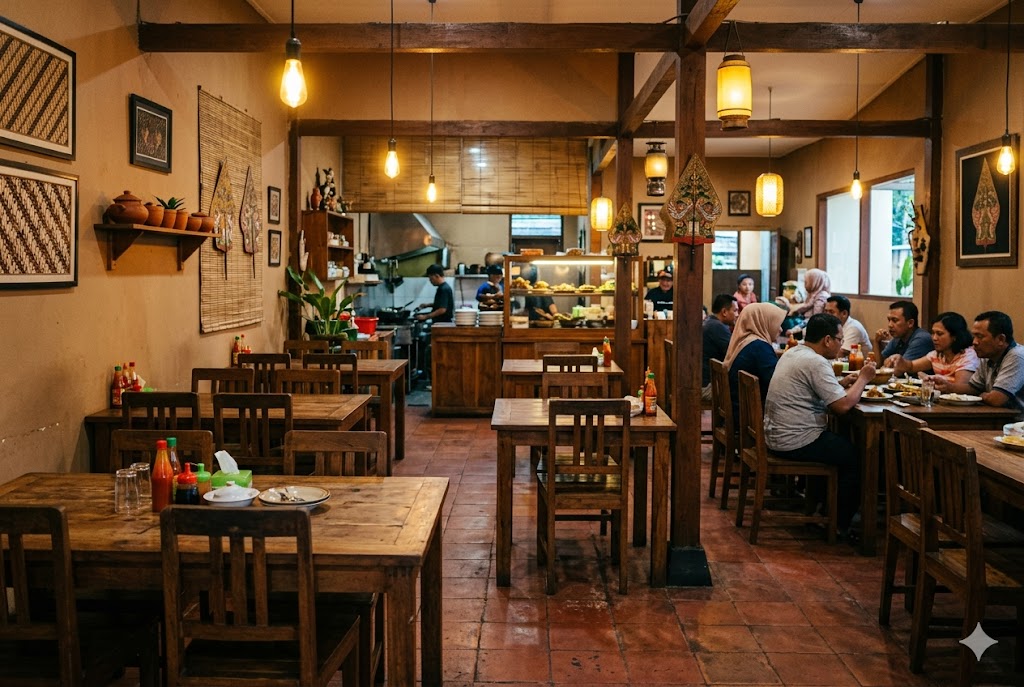 Suasana rumah makan