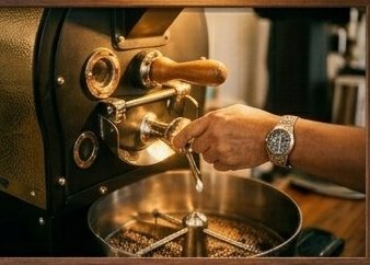 Sangrai batch kecil — Kopi Nusantara