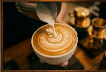Latte art pagi — Kopi Nusantara