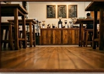 Ruang utama kedai — Kopi Nusantara