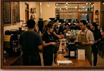 Akhir pekan di kedai — Kopi Nusantara
