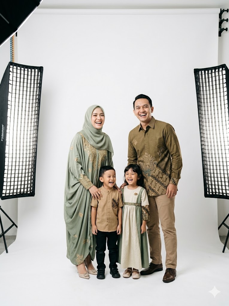 Foto keluarga di studio