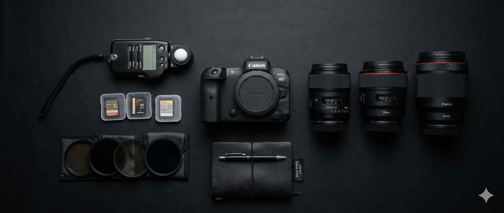 Perlengkapan kamera Tim Lensa Studio